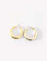 MOON HOOP EARRINGS